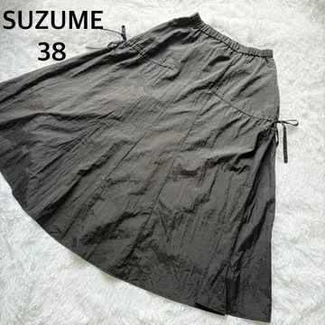 [ 새상품급 ] SUZUME 사이드 리본 플레어 스커트