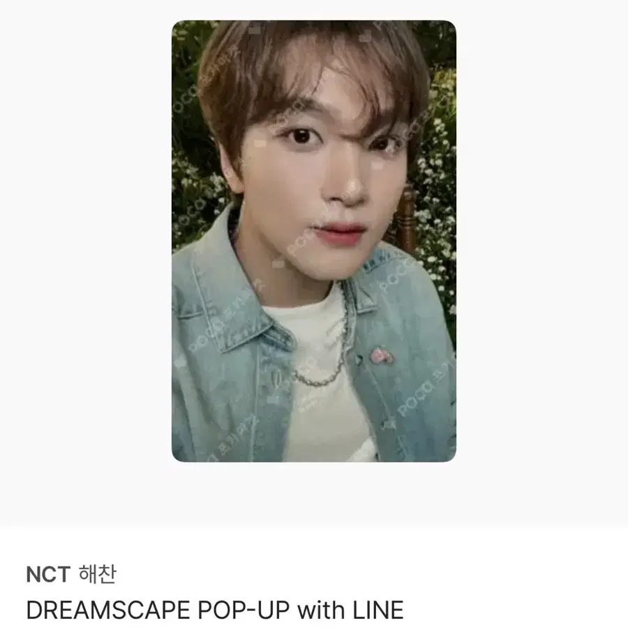 엔시티 해찬 드림스케이프 라인프렌즈 팝업 럭드 포카
