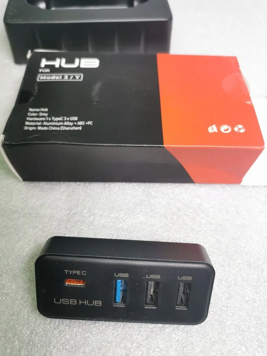 USB C 허브 모델 3/Y 그레이  새제품