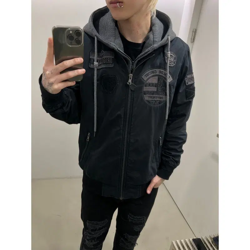 버커루 후드 항공점퍼 r4537