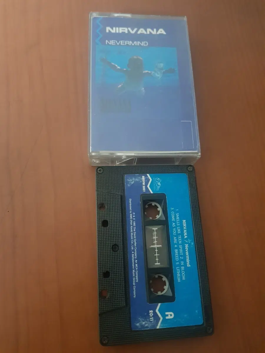 너바나 네버마인드 Nirvana Nevermind 1991년 한국발매 카세트테이프 얼터너티브록카세트테잎