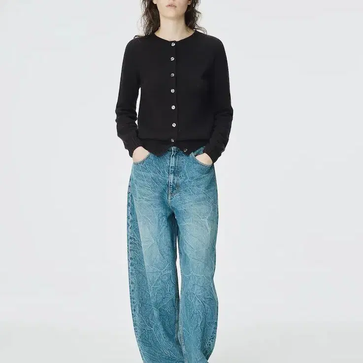 [0] 스티치컴스블루 25FW 배기핏 데님 팬츠