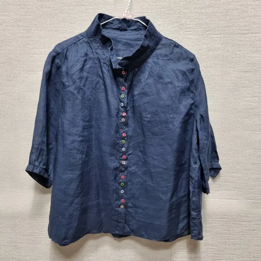 b048 반팔 블라우스