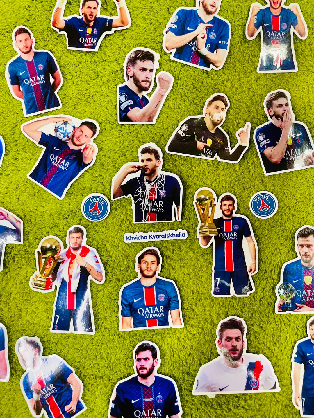 파리 생제르맹 흐비차 고화질 PVC 방수 PSG 스티커 SET 축구 유니폼