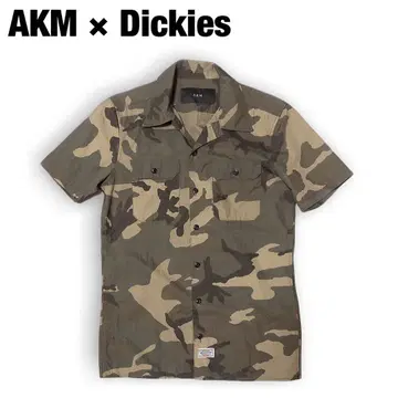 AKM x 디키즈 카모플라쥬 반팔 워크 셔츠 카모플라주 L