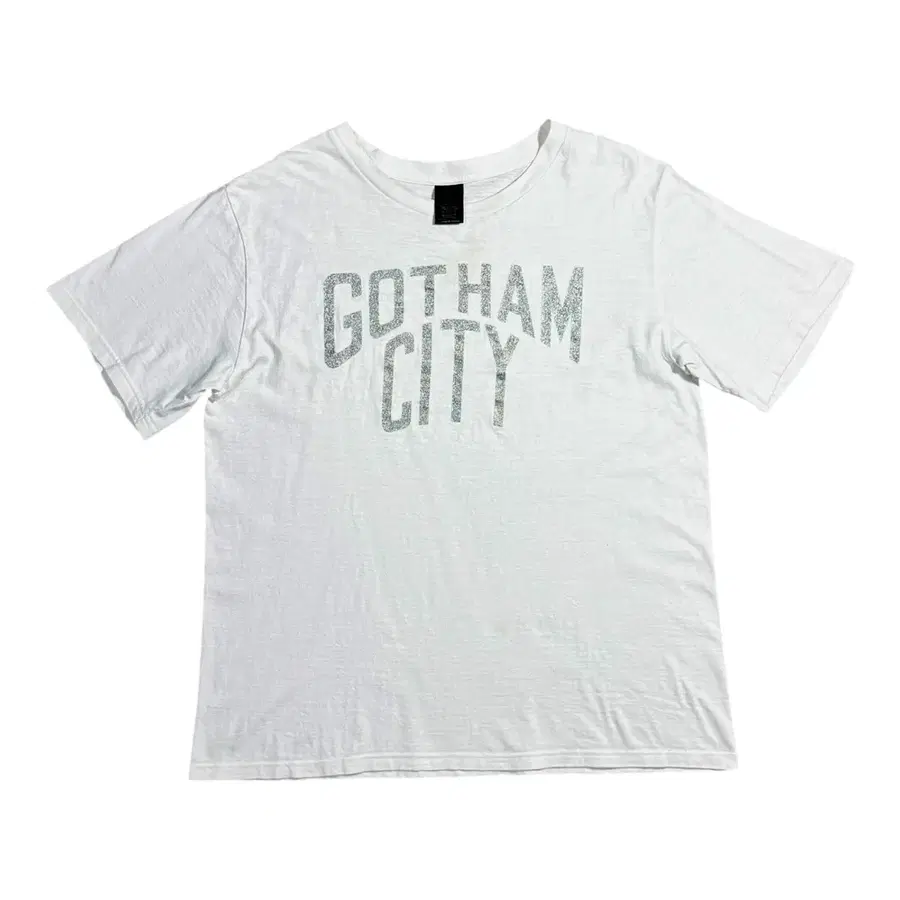 넘버나인 글리터 gotham city 프린팅 반팔 티셔츠
