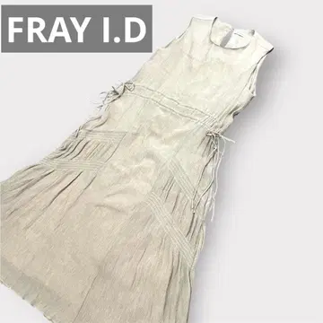 FRAY I.D 와셔 플리츠 슬리브리스 원피스