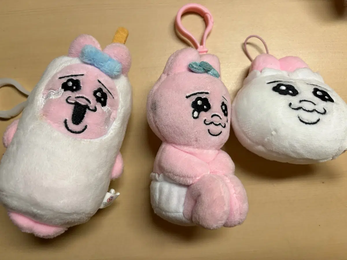 빤쮸토끼 키링 인형 3개 일괄 판매