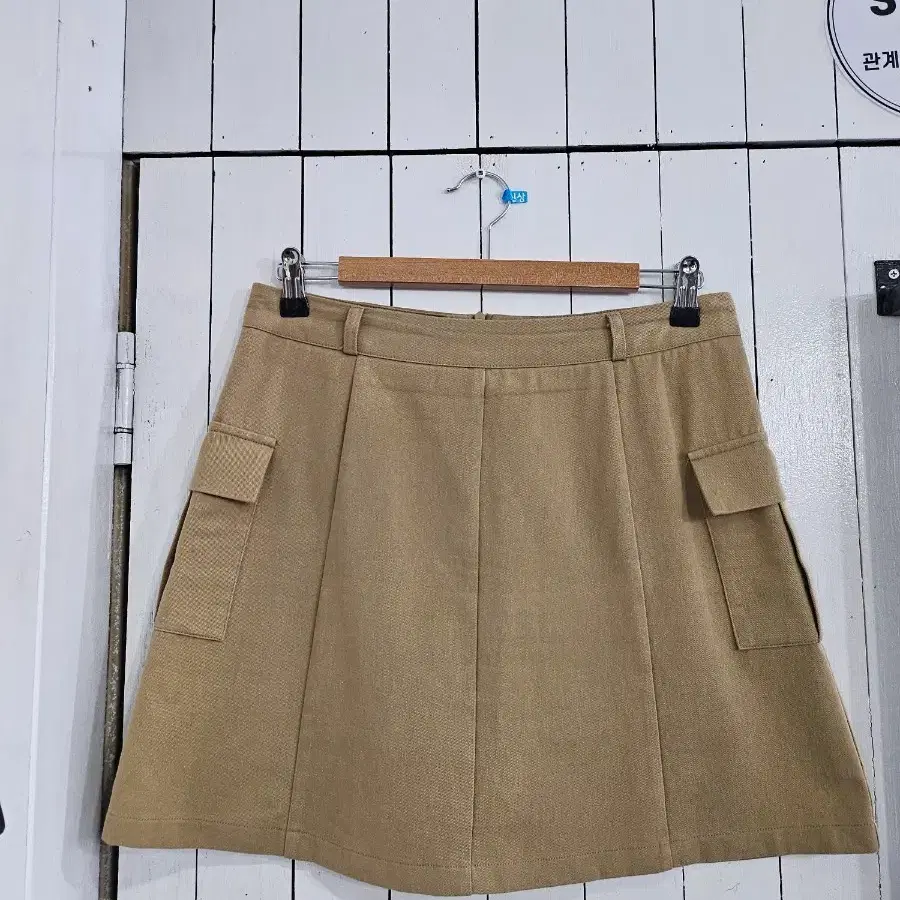 여성 카고 스커트 XL 뒷지퍼 속바지내장 A라인 미니스커트 카고치마