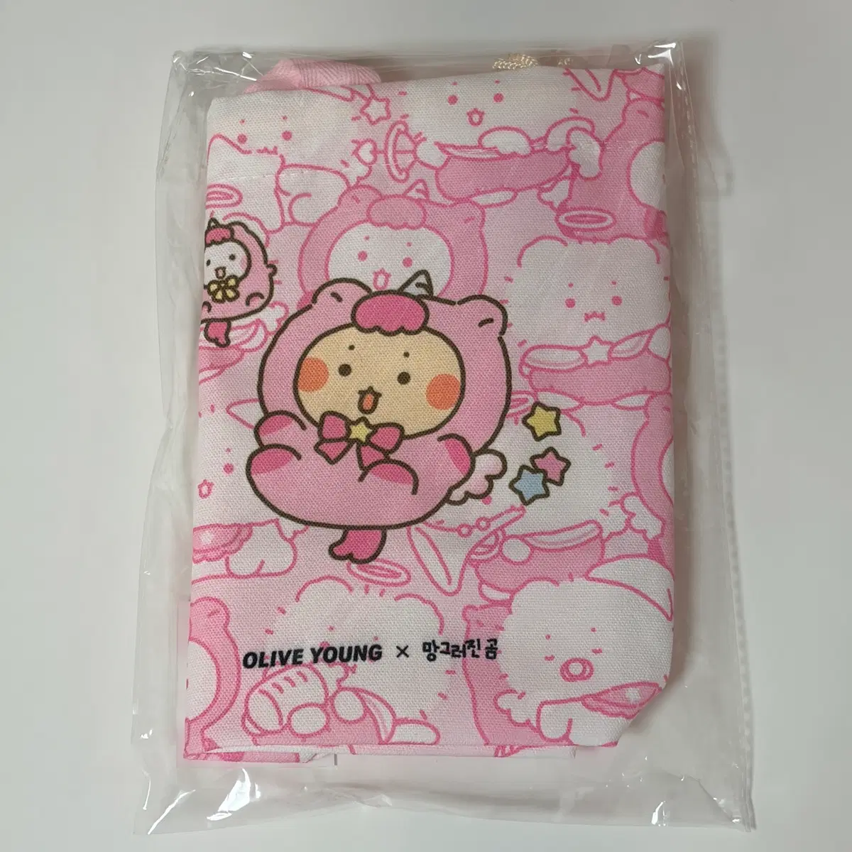 올리브영 망그러진곰 망곰이 도시락파우치,엽서,부적 등 일괄