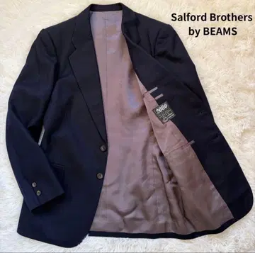 80s BEAMS Salford Brothers 테일러드 자켓 네이비