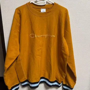 Champion Reverse Weave 트레이닝복 L 머스타드