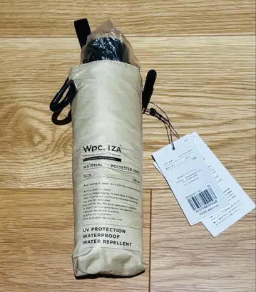 [ 새상품 ] Wpc. IZA 이자 접이식 우산 양산 우천 겸용 58cm 베이지
