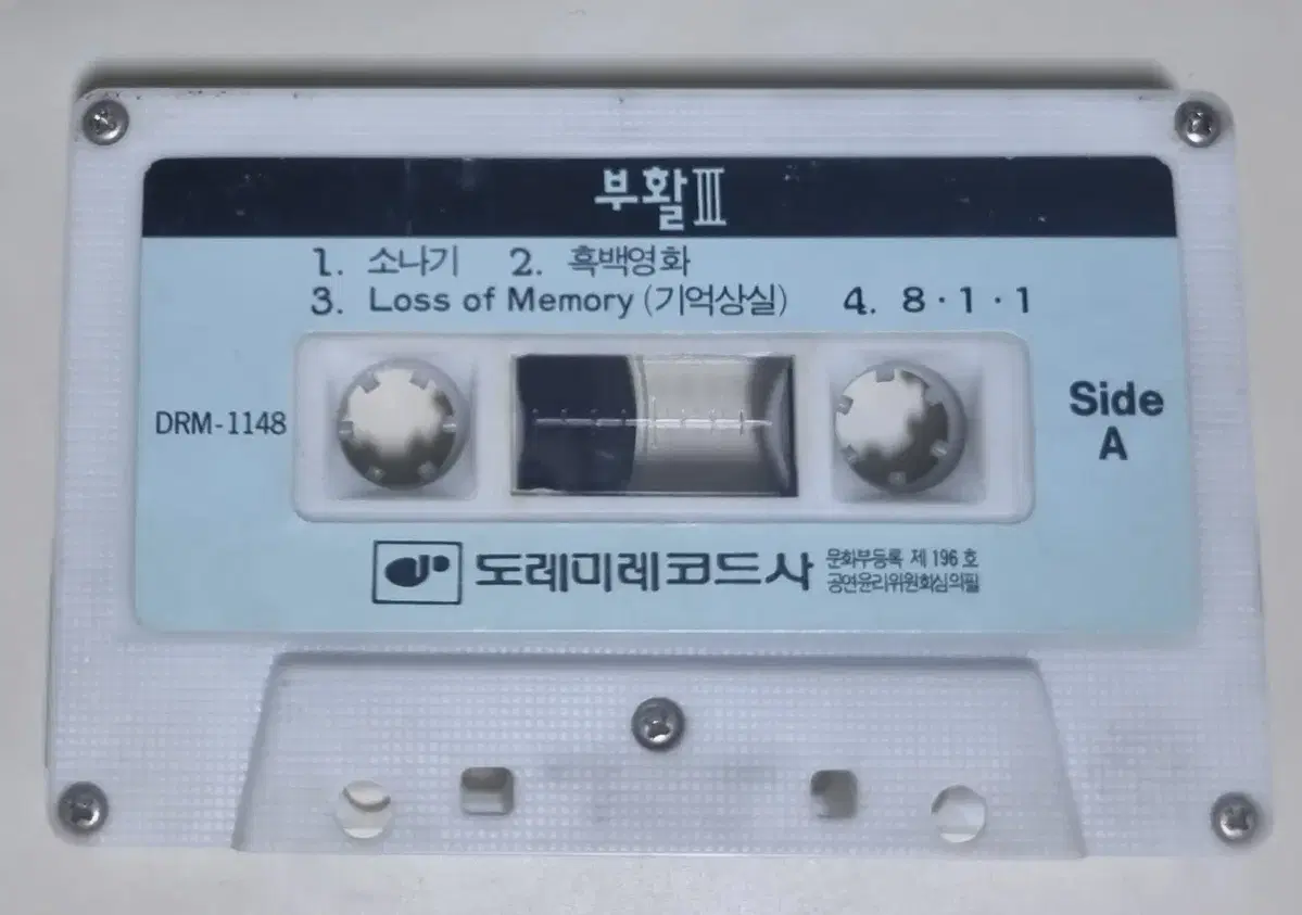 부활 3집 / 사랑할수록 (자켓 없는 카세트테이프)