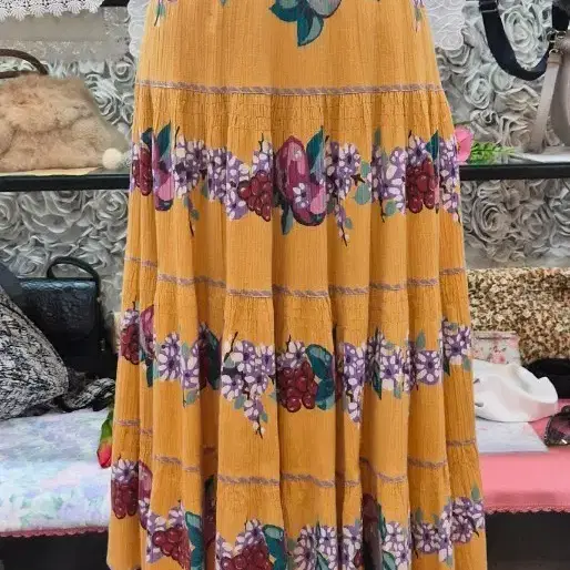 BOUTIQUE RORO 티어드 롱스커트 55
