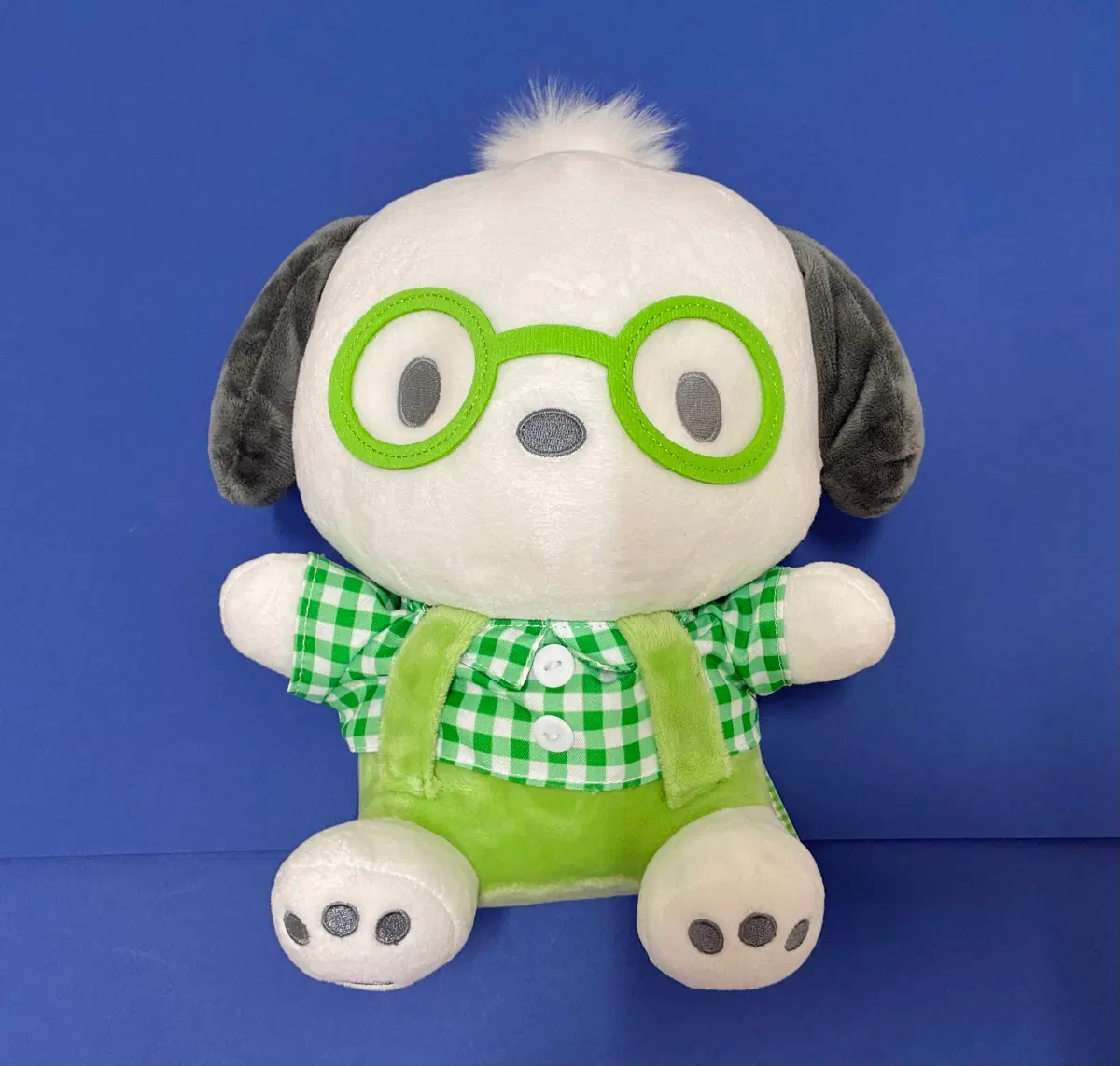 산리오 포차코 너드 안경 인형 (25cm, 반택 가능)