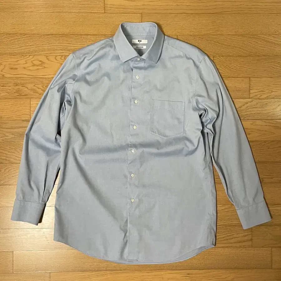 XL / 유니클로 uniqlo 슈퍼 논아이론 셔츠 블루