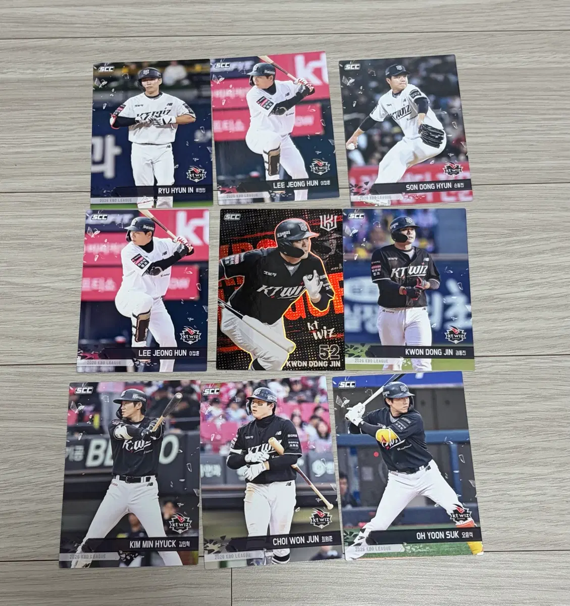 kbo 플러스 카드 KT 권동진 홀로 포함 (일괄 9장)