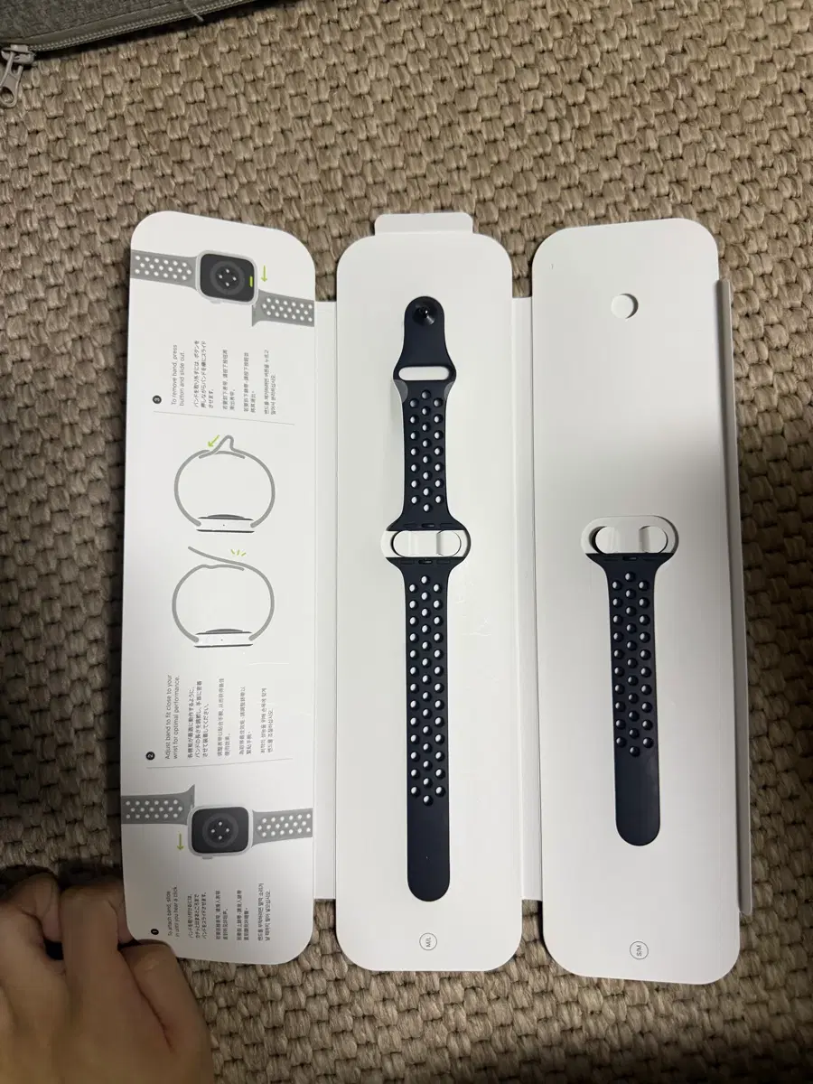 정품 애플워치 나이키 스포츠 밴드 스페이스 블랙 41mm