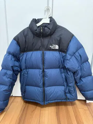 THE NORTH FACE 눕시 다운 자켓 블루 블랙