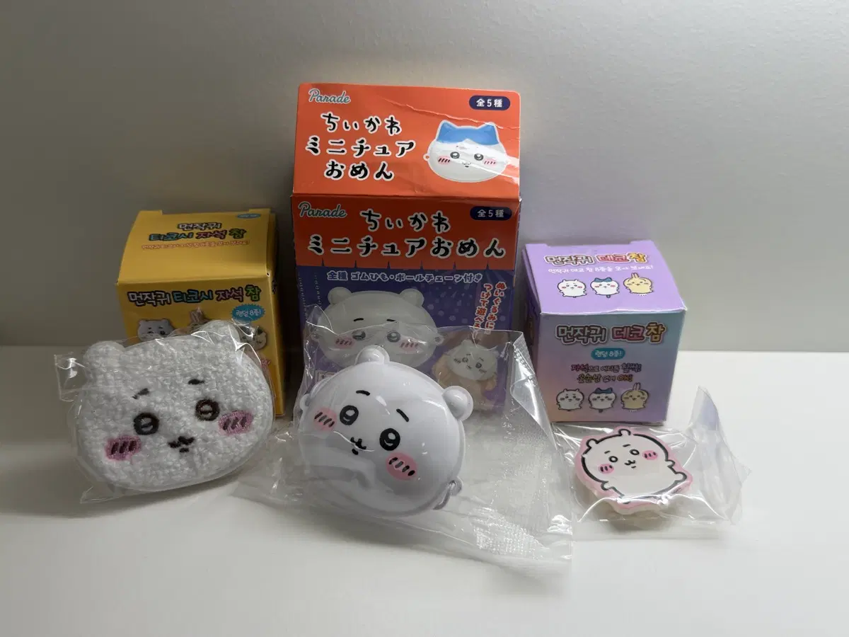 먼작귀 치이카와 오멘 가면, 자석참 2종