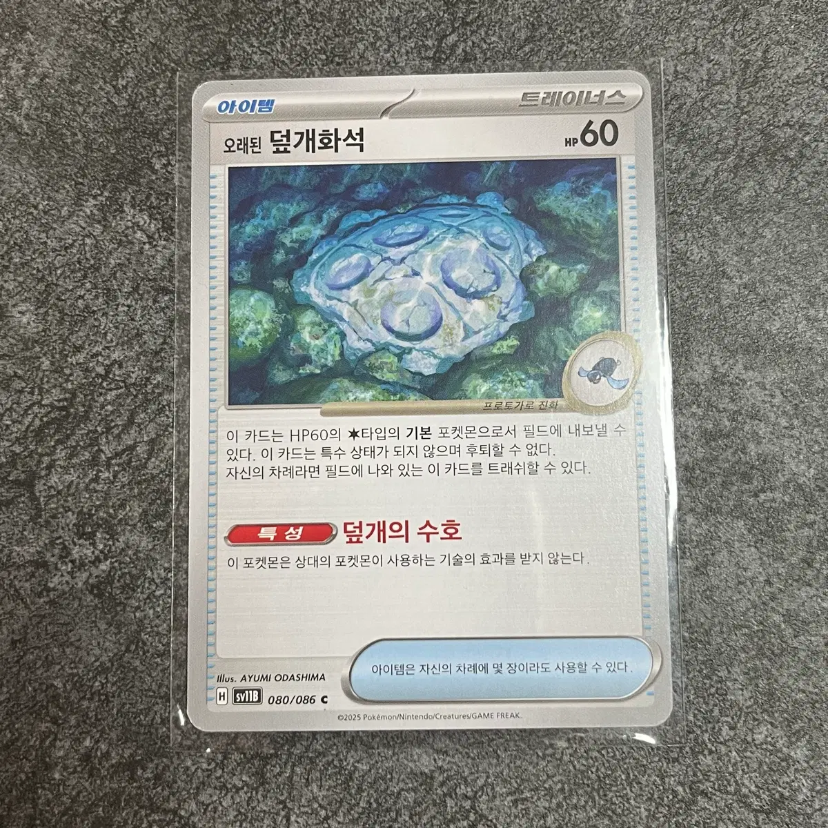 포켓몬카드 오래된 덮개화석 [18장보유] 트레이너스 c