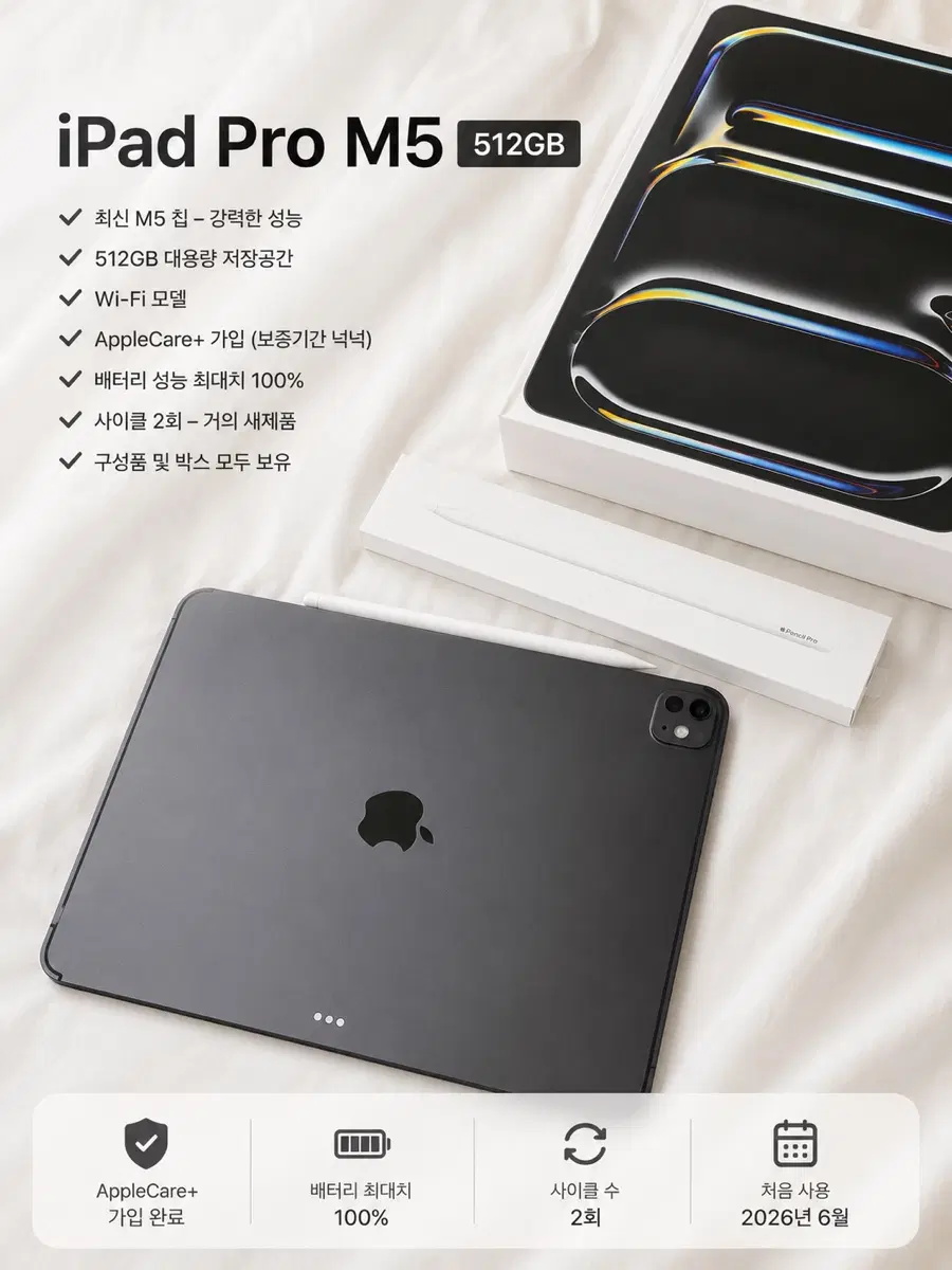 아이패드 프로 M5 512GB Wi-Fi 모델
