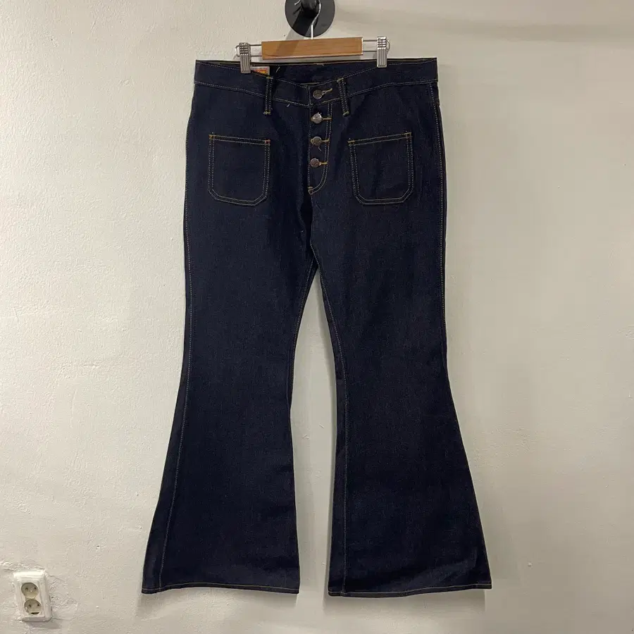 70s 빅존 벨바텀 플레어 진 made in USA 34