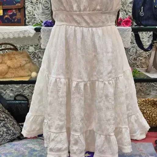 SHEIN 슬리브리스 티어드 미니원피스 55 66