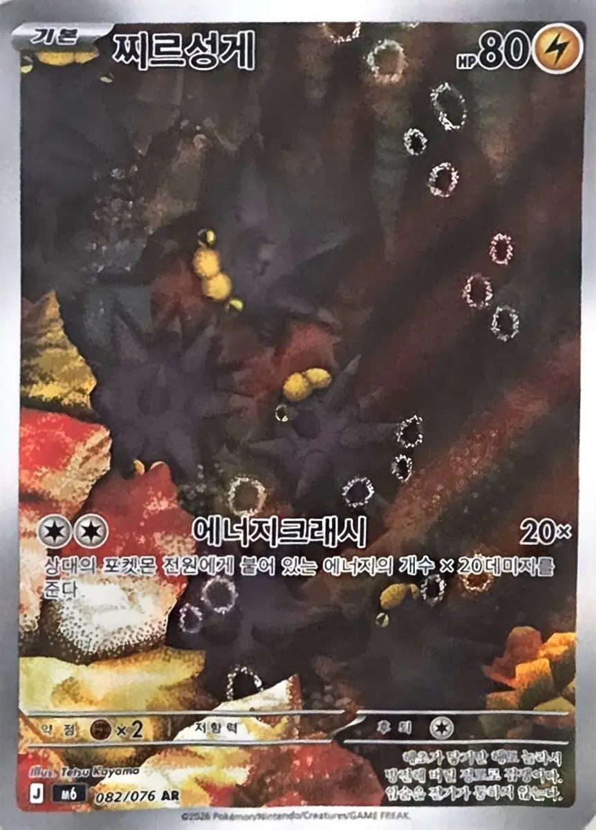 포켓몬 카드 찌르성게 AR