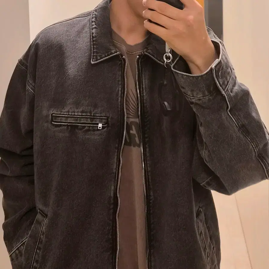 아베크롬비 Abercrombie & Fitch 흑청 데님자켓