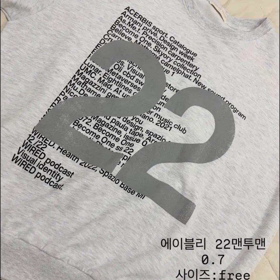 에이블리 22 맨투맨