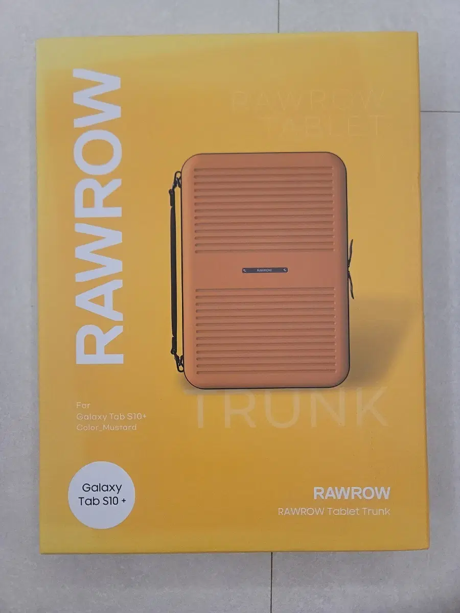 RAWROW 갤럭시 탭 S10+ 머스타드 태블릿 파우치