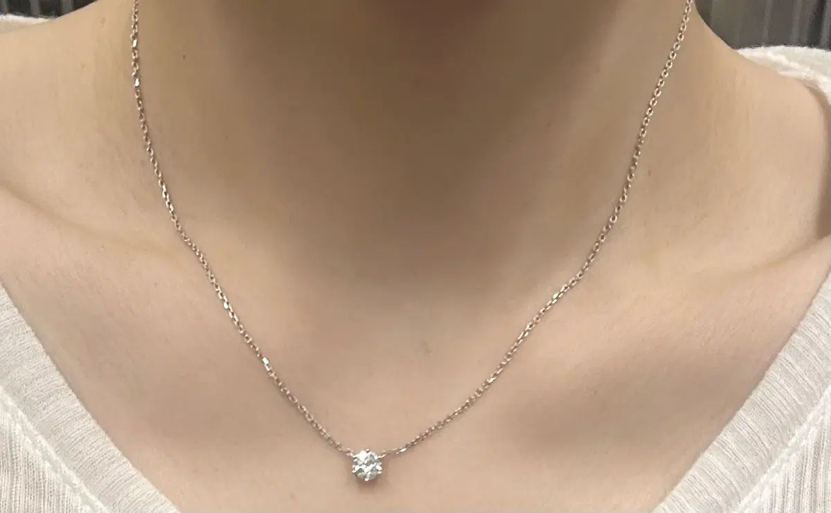 14k 화골 랩다이아 최상급IGI 5부 5푼줄 42cm D컬러