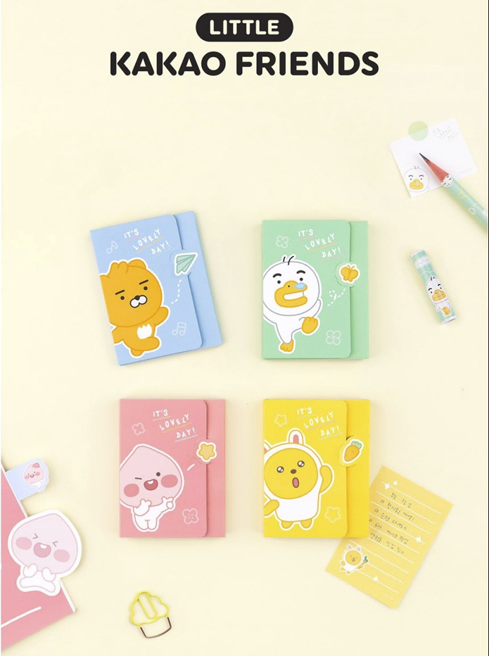 카카오프렌즈 리틀프렌즈 러블리 4단 점착 메모지