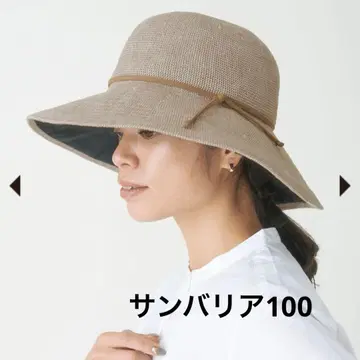 새상품급 선배리어100 린넨 서모 햇 베이지 완전 차광