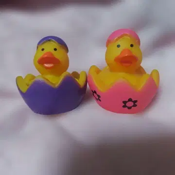 [ 러버덕 ] 부활절풍 디자인 2마리 세트