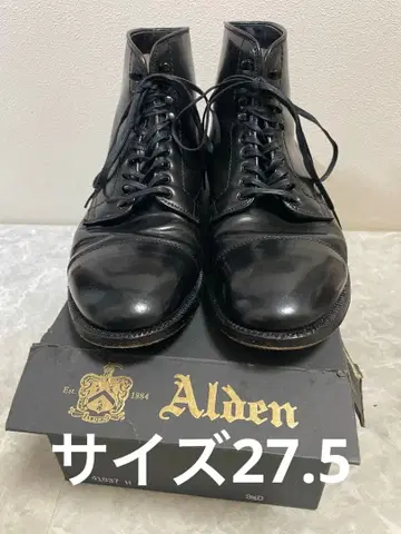 Alden 처카 부츠 점퍼 부츠 블랙 사이즈 9 2/1