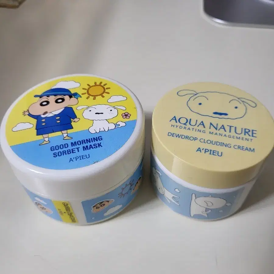 17년도 짱구X어퓨 콜라보 크림통