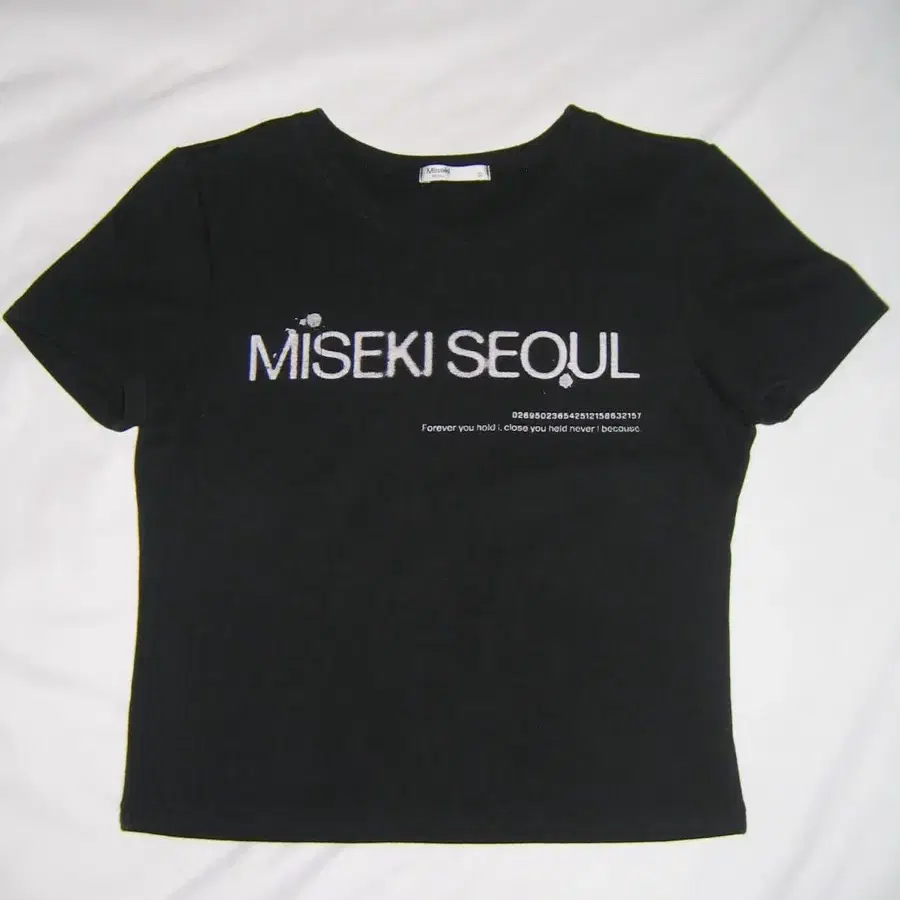 MISEKI SEOUL 미세키 서울 반팔 티셔츠 2사이즈 블랙