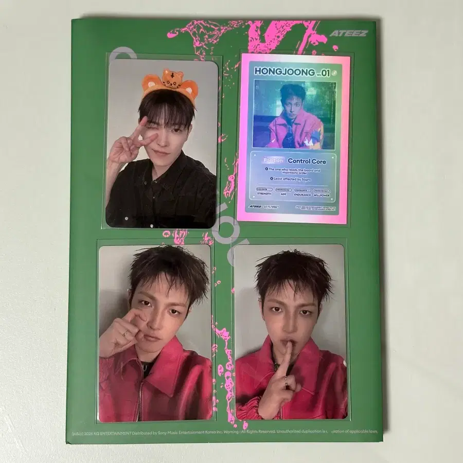 에이티즈 ateez 미공포 포카 포토카드 케이팝스토어 캐릭티즈 홍중