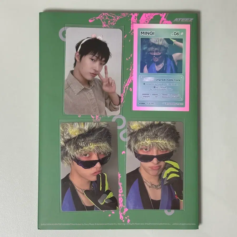 에이티즈 ateez 미공포 포카 포토카드 케이팝스토어 캐릭티즈 민기