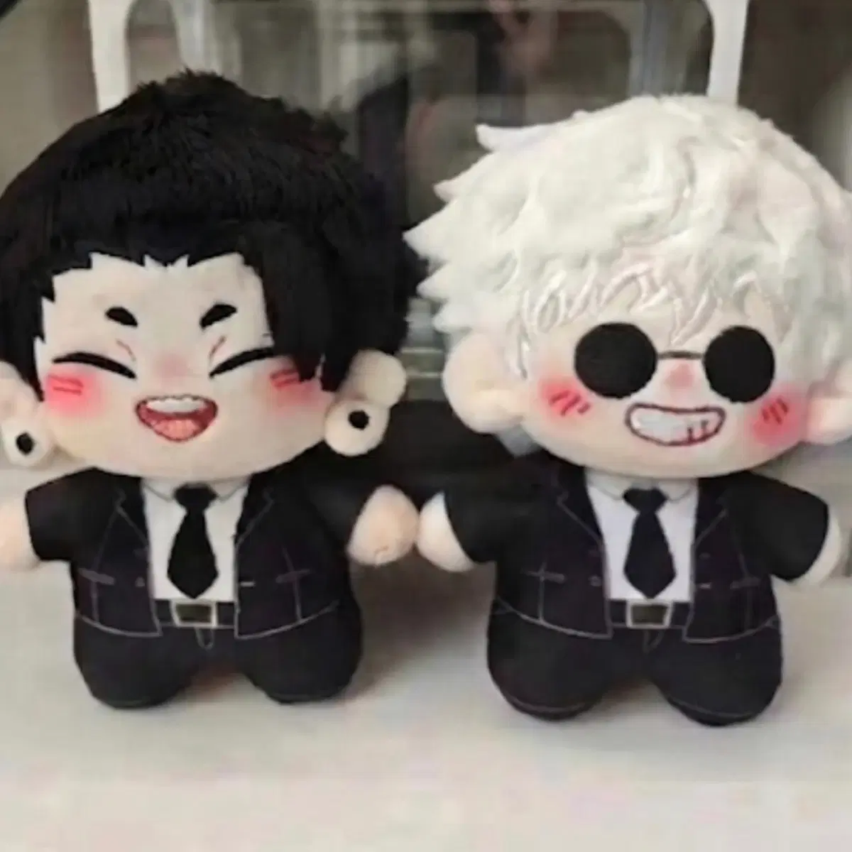 주술회전 고죠 사토루 / 게토 스구루 10cm 솜인형 키링