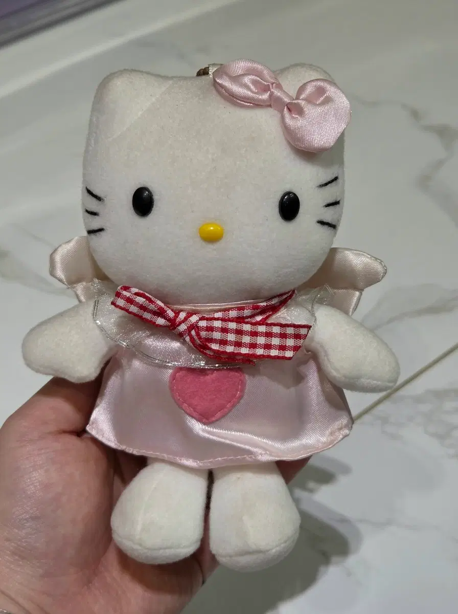 2000년 고전 엔젤 헬로키티 마스코트 인형 고전키티인형 키링 산리오 엔젤키티
