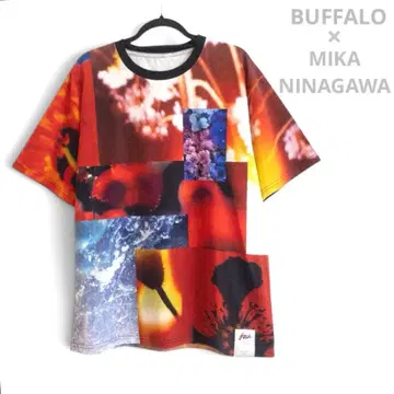 [새상품급] BUFFALO x 니나가와 미카 50주년 콜라보 T셔츠 멀티 컬러 XL