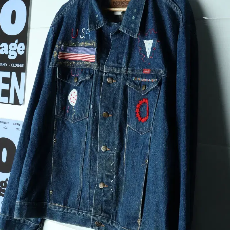 (XL-2XL) 랭글러 집업 바람막이 점퍼자켓 90S 년대-H38104