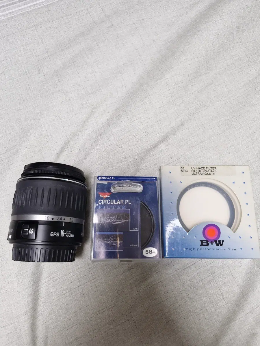 캐논 EFS 18-55mm 번들렌즈+필터