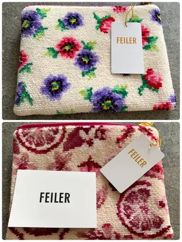 기간 한정 SALE! 새상품 FEILER 파우치 앞뒷면 패턴 다름
