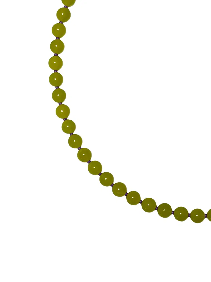 Olive pop necklace