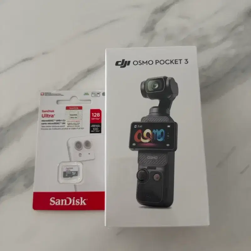 DJI 오즈모 포켓3 + 샌디스크 128GB SD카드